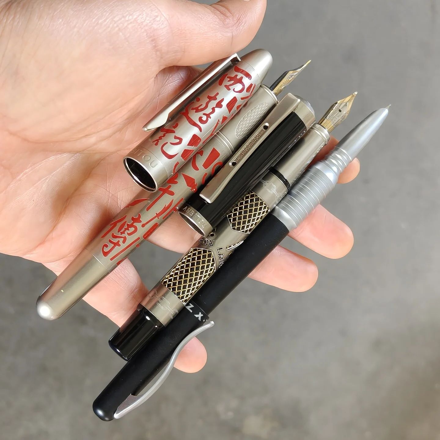 Vintage Collectible Pens - Set di 3 Penne Stilografiche Vintage