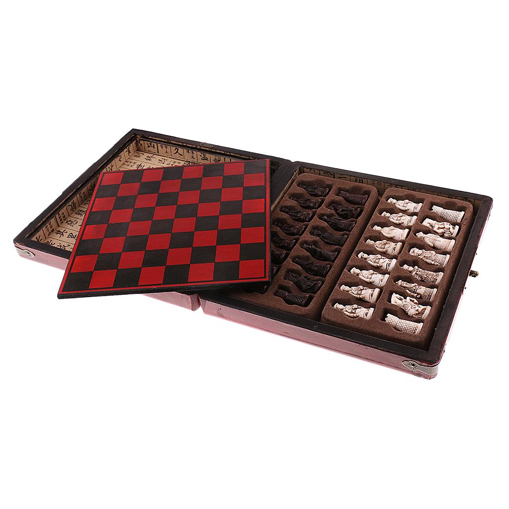 Vintage Collection Playset - Set di Scacchi Cinesi in Legno,