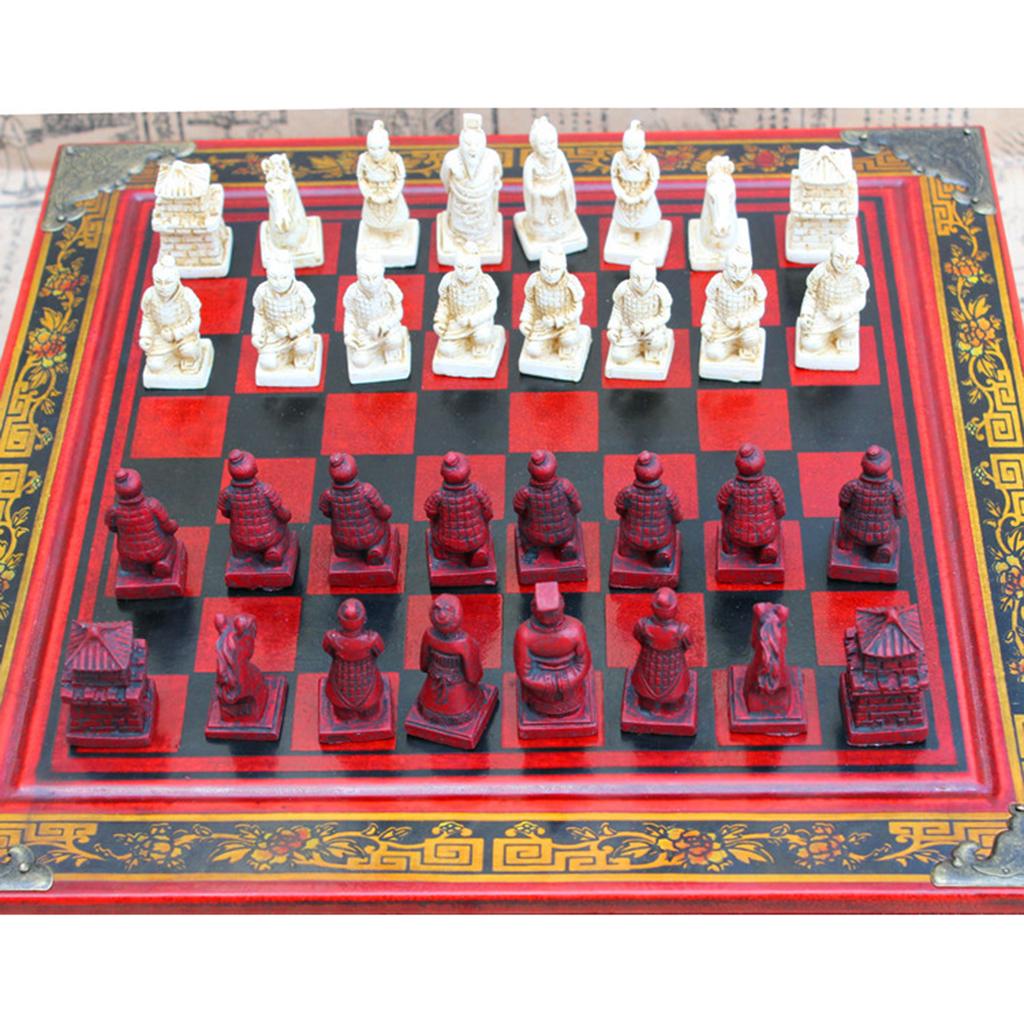 Vintage Collectible Board Games - Set di Scacchi Cinese Vintage di