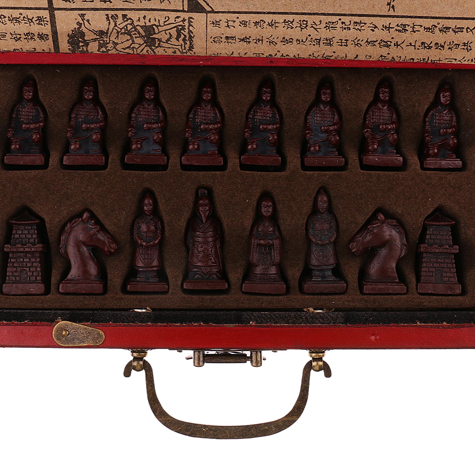 Vintage Collectible Board Games - Set di 32 Pezzi Scacchi Cinesi
