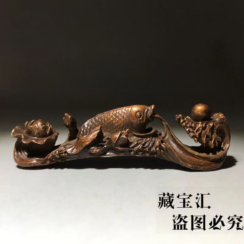 Vintage Collectible Pens - Scultura Decorativa Vintage in Bronzo con