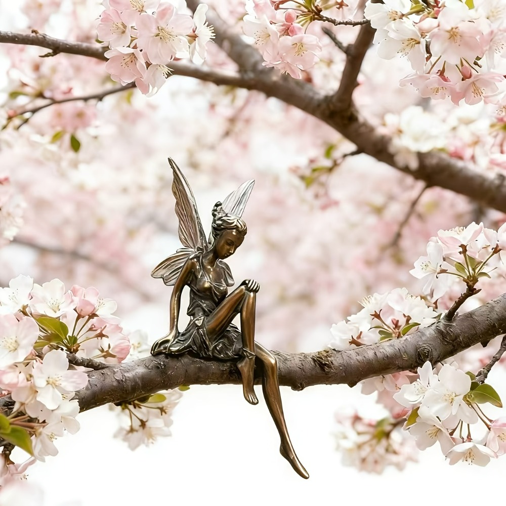 Vintage Fairy Figurines Collectible - Statuetta di Fata in Resina Stile