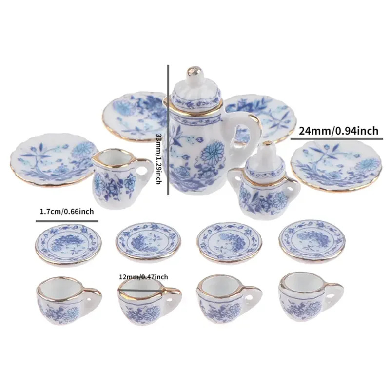 15 pz/set set da tè in porcell - Vintage Collectible Items recensione e prezzo